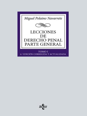 cover image of Lecciones de Derecho penal Parte general, Tomo 1